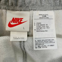 NIKE ナイキ 20AW STUSSY ステューシー International FLEECE SWEAT PANT インターナショナル フリース スウェットパンツ ロゴ刺繍 グレー Size L 福生店