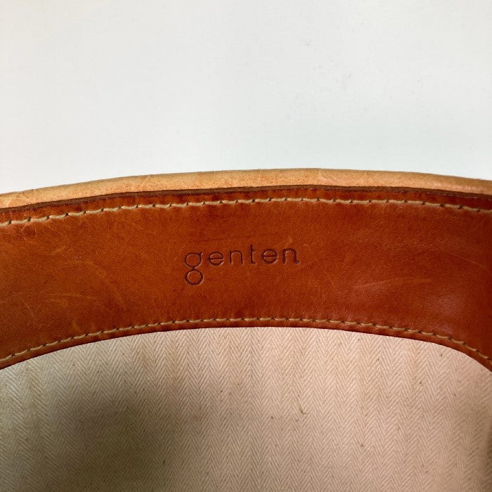 genten ゲンテン クロコ型押し ハンドバッグ トートバッグ キャメル 瑞穂店