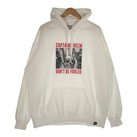 CAPTAINS HELM キャプテンズヘルム 21SS DON’T BE FOOLED HOODIE プリント プルオーバースウェットパーカー ホワイト Size XL 福生店