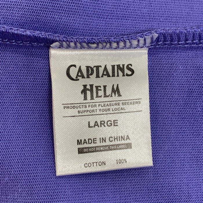 CAPTAINS HELM キャプテンズヘルム 23SS LDN LOGO LS TEE ロゴプリント ロングスリーブTシャツ バイオレット Size L