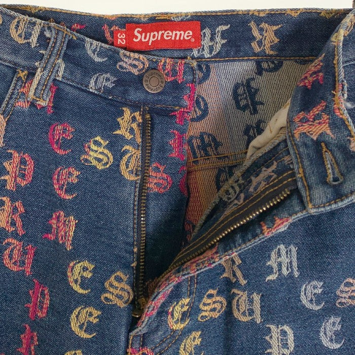 SUPREME シュプリーム 22SS Gradient Jacquard Logo Denim Shorts グラディエントジャガードロゴ デニムショーツ Size 32 福生店