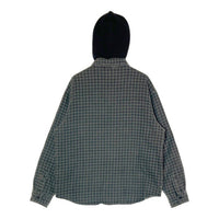 Supreme シュプリーム Houndstooth Flannel Hooded shirt グレー sizeS 瑞穂店