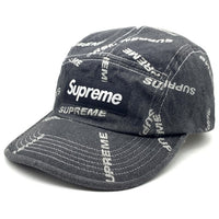 SUPREME シュプリーム 17SS Denim Logo Camp Cap デニム ロゴ キャンプキャップ ブラック 福生店