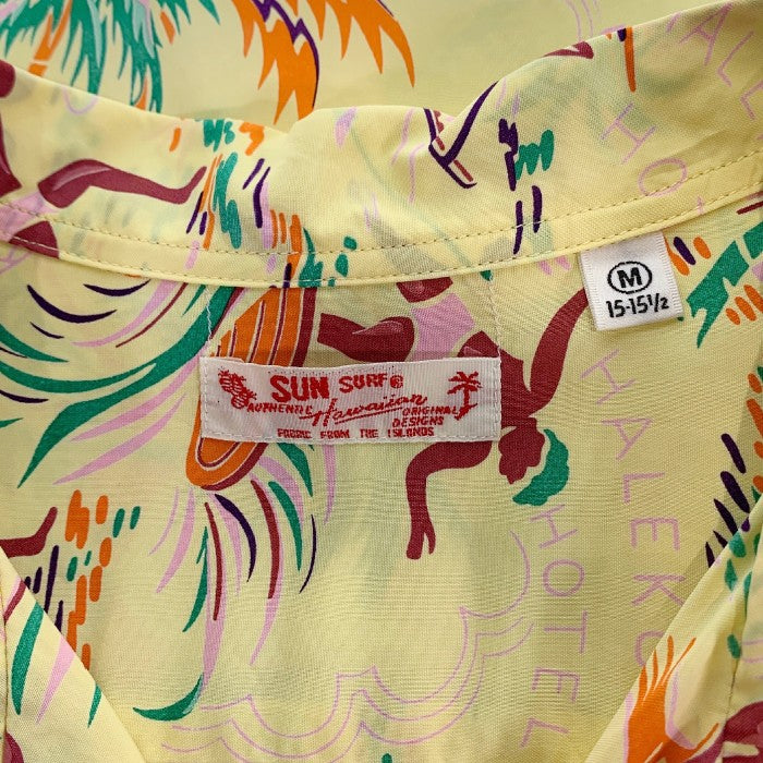 SUN SURF サンサーフ HALEKULANI レーヨン ハワイアンシャツ アロハ SS38801 Size M 福生店