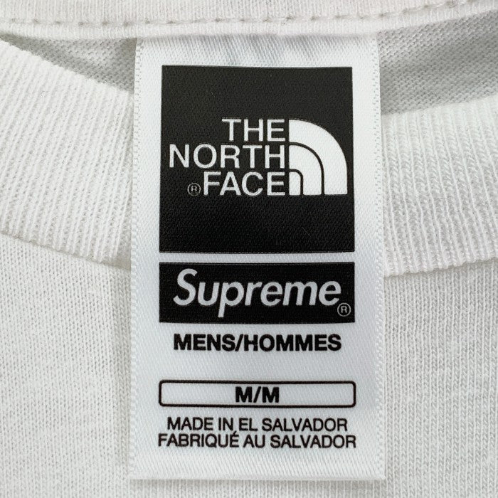 SUPREME シュプリーム 23SS THE NORTH FACE ノースフェイス Printed Pocket Tee プリント ポケットTシャツ  ホワイト NT02309I Size M 福生店