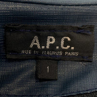 A.P.C. アーペーセー ジップアップ フーデッド ジャケット 中綿 ネイビー ライナー付 HIVER 2001 フランス製 Size 1 福生店