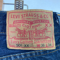 LEVI'S リーバイス 501XX 1955年モデル USA製 50155-0040 ボタン裏4420 ビッグE セルビッチ デニムパンツ インディゴ sizeW36 瑞穂店