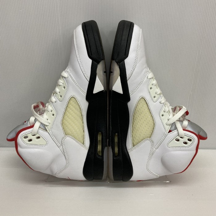 NIKE ナイキ AIR JORDAN5 RETRO Fire Red エアジョーダン５ レトロ ファイア レッド DA1911-102 ホワイト size27.5cm 瑞穂店