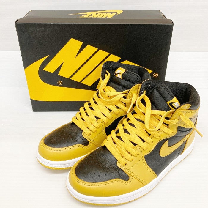 NIKE ナイキ AIR JORDAN 1 RETRO HIGH OG エアジョーダン 1 レトロハイ POLLEN パラン 555088-701 ブラック×イエロー size26cm 瑞穂店