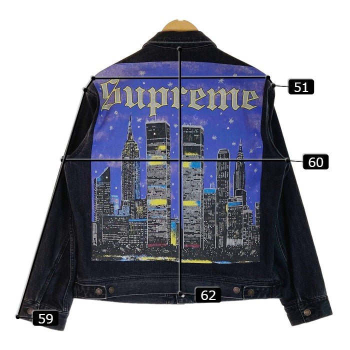 Supreme シュプリーム New York Painted Trucker Jacket Black 19SS ニューヨーク ペインテッド トラッカー デニムジャケット ブラック sizeM 瑞穂店