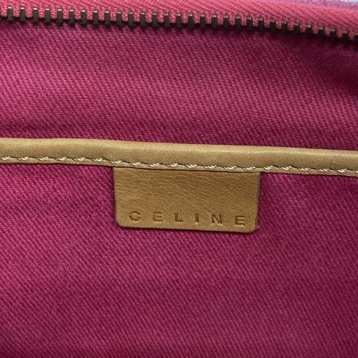 CELINE セリーヌ スウェード ワンショルダーバッグ マガダム柄 型押し ピンク 瑞穂店