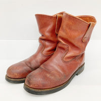 REDWING レッドウィング 495 PECOS BOOTS ペコスブーツ スチールトゥ 赤茶 size9.5EE 瑞穂店