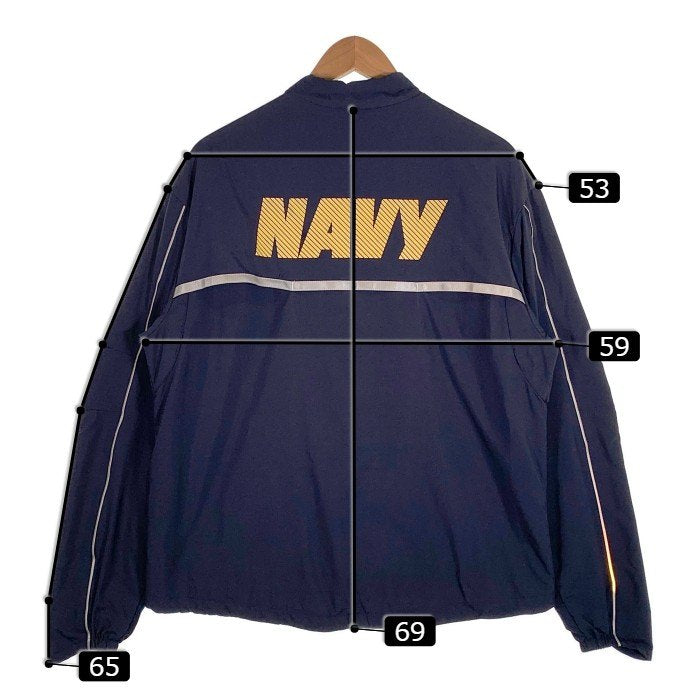 U.S.NAVY 米海軍 NAVY RUNNING JACKET ナイロン ランニングジャケット トラック ネイビー 16年会計 Size S-S 福生店