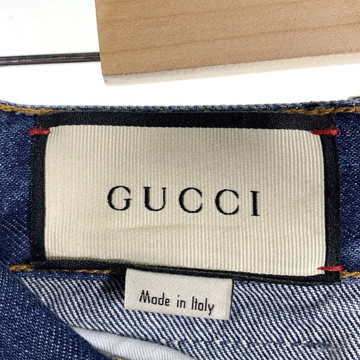 GUCCI グッチ USED加工 ストレートデニムパンツ インディゴ 623953 XDA4M Size 36 福生店