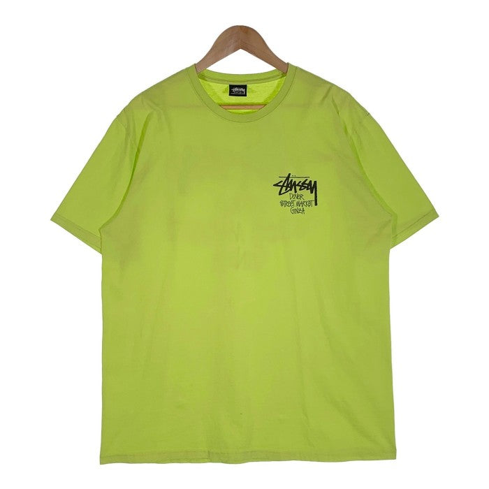 STUSSY ステューシー DOVER STREET MARKET GINZA プリントTシャツ ネオンイエロー Size L 福生店