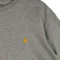 Carhartt W.I.P. カーハート ワークインプログレス S/S CHASE T-SHIRT ロゴ刺繡 Tシャツ グレー Size L 福生店
