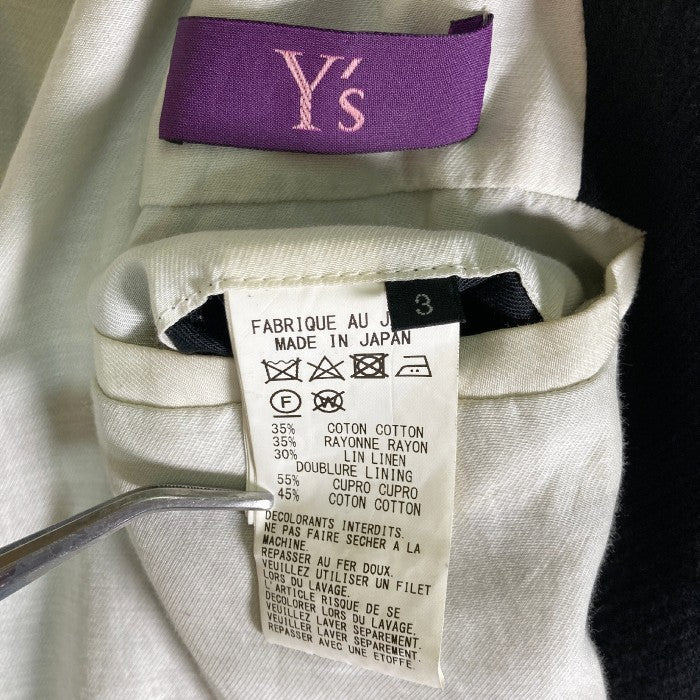 TAKESHI KOSAKA BY Y'S PINK LABEL タケシコサカ バイ ワイズ ピンクレーベル チャイナジャケット ブラック size3 瑞穂店