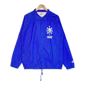 VANS バンズ  coach jacket VA14FW-21RO コーチジャケット スカル 青 sizeL 瑞穂店