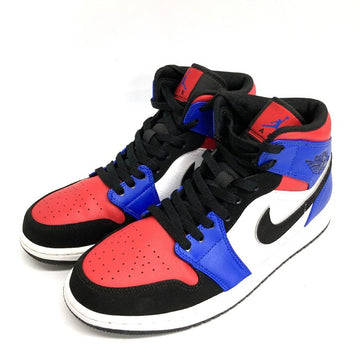 NIKE ナイキ  554724-124 AIR JORDAN 1 MID エアジョーダン1 ホワイト × レッド × ブルー 27.5cm 瑞穂店