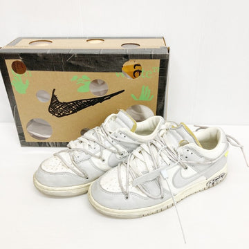 NIKE×OFF-WHITE ナイキ×オフホワイト DUNK LOW 1 OF 50 "49" DM1602-123 ホワイト×グレー size27.5cm 瑞穂店