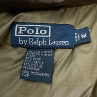 Polo by Ralph Lauren ポロラルフローレン ナイロン リップストップ ダウンジャケット カーキ Size M 福生店