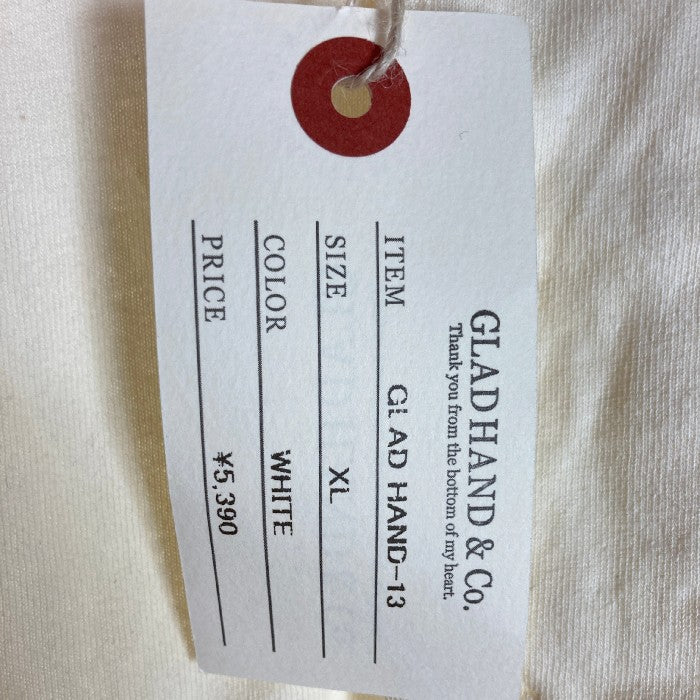 GLAD HAND グラッドハンド ヘンリーネック ポケットTシャツ ナチュラル sizeXL 瑞穂店