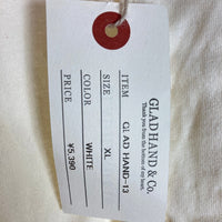 GLAD HAND グラッドハンド ヘンリーネック ポケットTシャツ ナチュラル sizeXL 瑞穂店