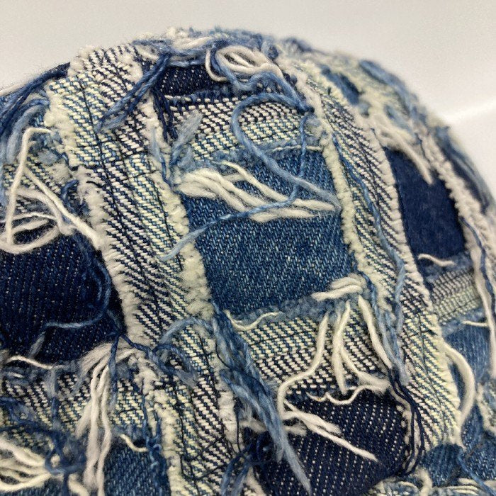 Supreme シュプリーム 23SS Frayed Patchwork Denim Crusher フレイド パッチワーク デニム クラッシャー バケットハット インディゴ 瑞穂店