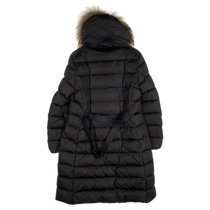 MONCLER モンクレール KHLOE JACKET ダウン ファーコート ジャケット ロング ブラック レディース Size 5 福生店