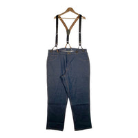 KEY キー Denim Logger Dungaree ワークデニムパンツ ロガー ダンガリー インディゴ サスペンダーセット Size 42×30 福生店