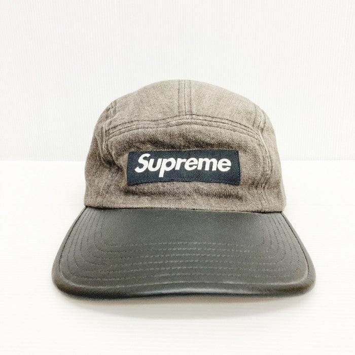 SUPREME シュプリーム 15AW Denim Leather Visor Camp Cap デニムレザーキャップ 瑞穂店