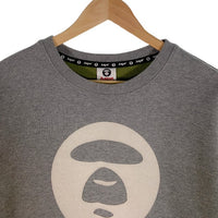 AAPE BY A BATHING APE エーエイプ クルーネック スウェットトレーナー グレー Size XL 福生店