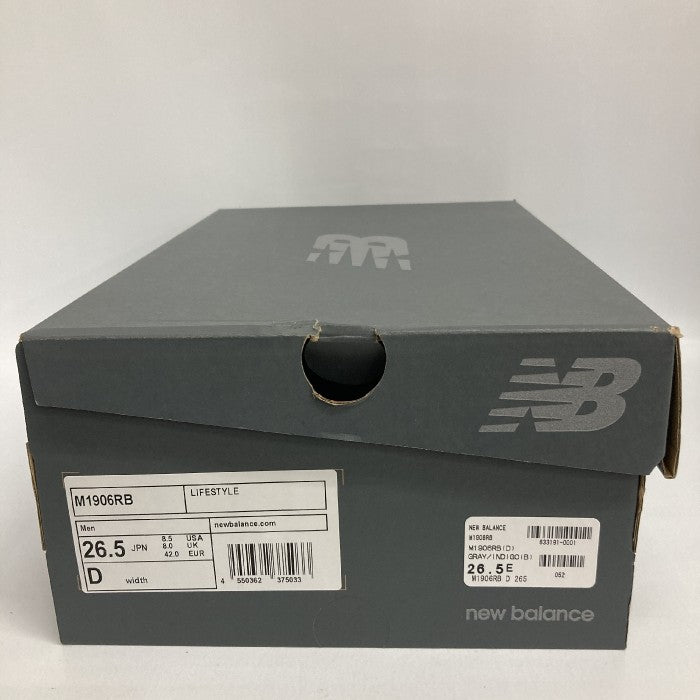 New Balance ニューバランス M1906RB 復刻 ヌバック スニーカー グレー size26.5cm 瑞穂店