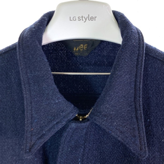 LEE リー 70’s 70年代 ウールブルゾン ジャケット リブ TALONジップ ネイビー size- 瑞穂店