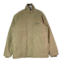 CAB CLOTHING キャブ クロージング NAVY DEPARTMENT N5sx 1488 N-1 ミリタリー デッキ ジャンパー ブルゾン ジャケット Jacket カーキ sizeXL 瑞穂店