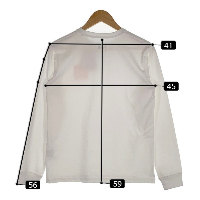 THE NORTH FACE ノースフェイス L/S Square Logo Tee ロングスリーブ スクエアロゴ Tシャツ ホワイト レディース NT82136 Size M 福生店