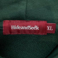 Hide and Seek ハイドアンドシーク Team Hooded Sweat Shirt チーム フーデッドスウェットパーカー グリーン HC-100623 Size XL 福生店