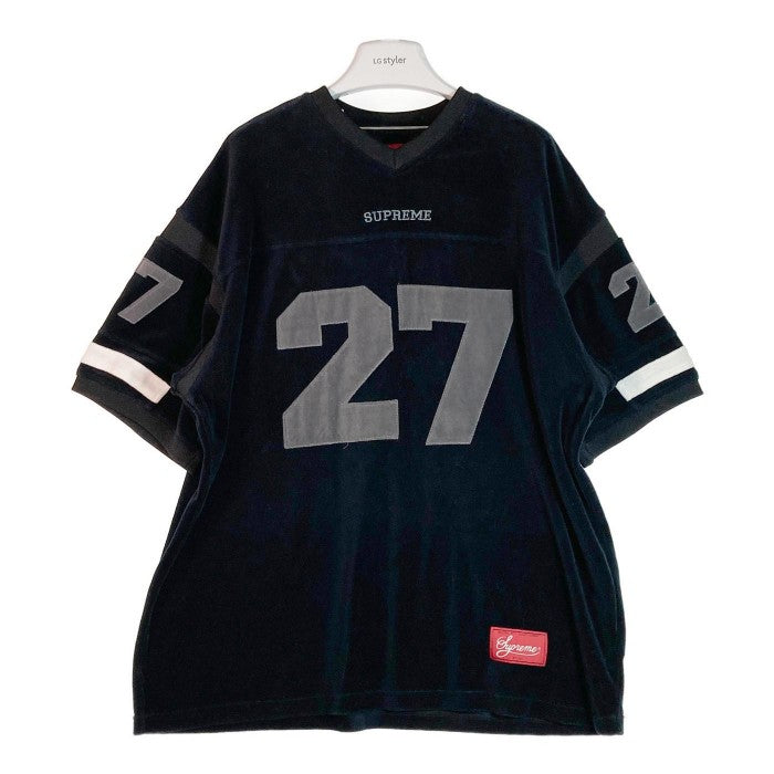 SUPREME シュプリーム 19AW Velour Football Jersey ブラック sizeXL 瑞穂店