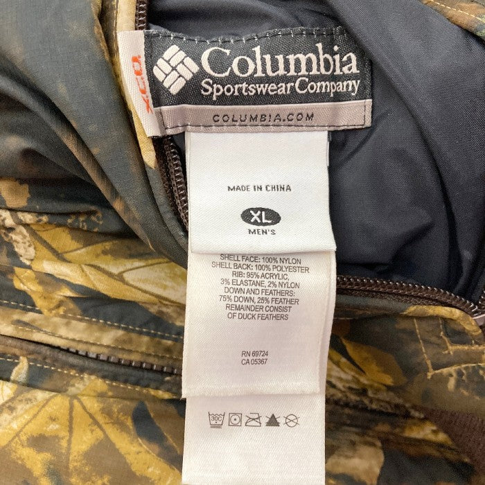 Columbia コロンビア PM5284 リバーシブル ダウン ジャケット 迷彩 カモフラ sizeXL 瑞穂店