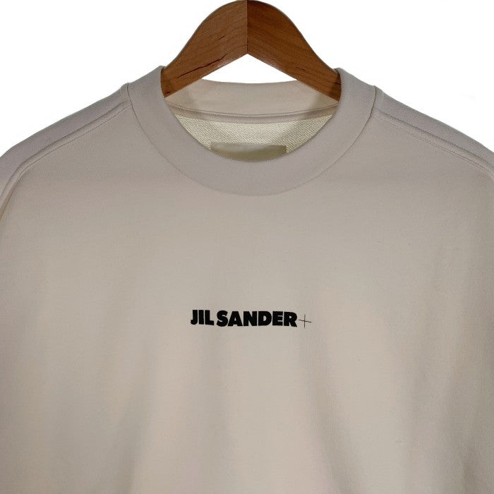 JIL SANDER+ ジルサンダープラス 21AW Printed Logo Sweat Crewneck ロゴプリント スウェットクルーネックトレーナー ホワイト JPUT707532 MT248608 Size M 福生店