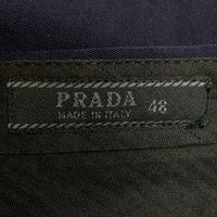 PRADA プラダ ウール スラックス ネイビー センタープリーツ ボタンフライ Size 48 福生店