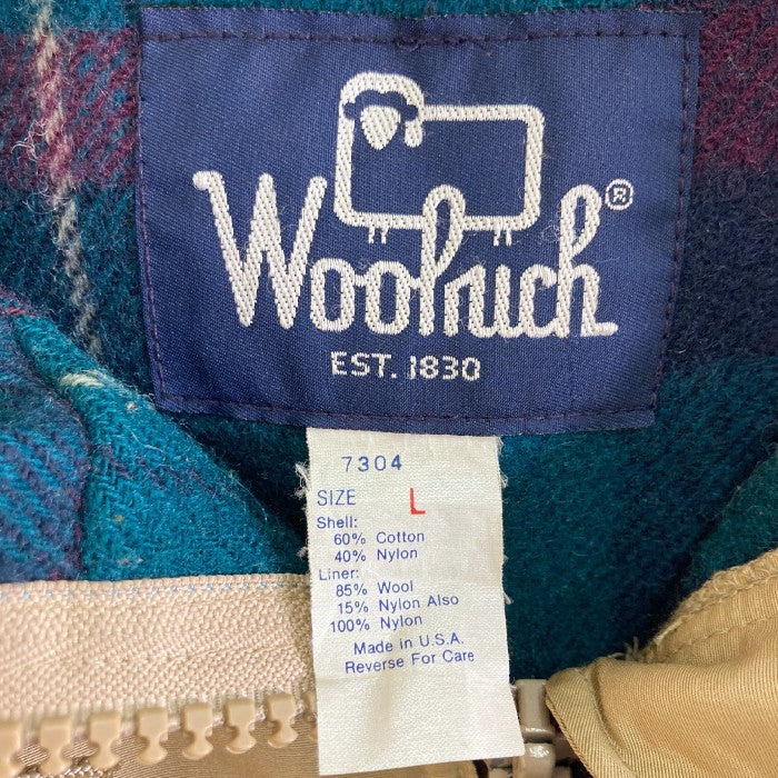 WOOLRICH ウールリッチ WPL-6635 90's Made in U.S.A. ナイロンラインドマウンテンパーカー ベージュ sizeL 瑞穂店