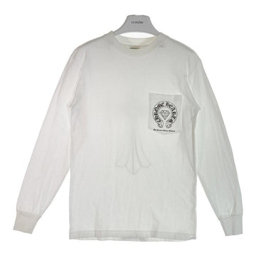 CHROME HEARTS クロムハーツ CHクロス ナショナルサイエンスミュージアム ロングTシャツ ホワイト sizeS 瑞穂店