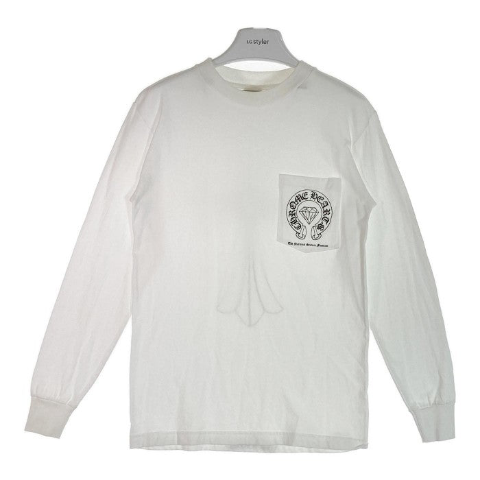 CHROME HEARTS クロムハーツ CHクロス ナショナルサイエンスミュージアム ロングTシャツ ホワイト sizeS 瑞穂店