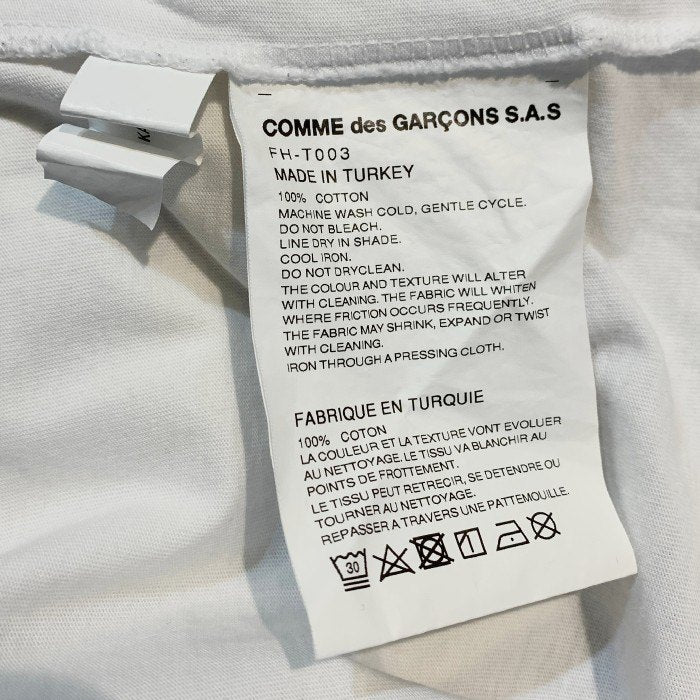 COMME des GARCONS SHIRT コムデギャルソンシャツ 21AW KAWS カウズ CDG プリントTシャツ ホワイト FH-T003  Size M 福生店