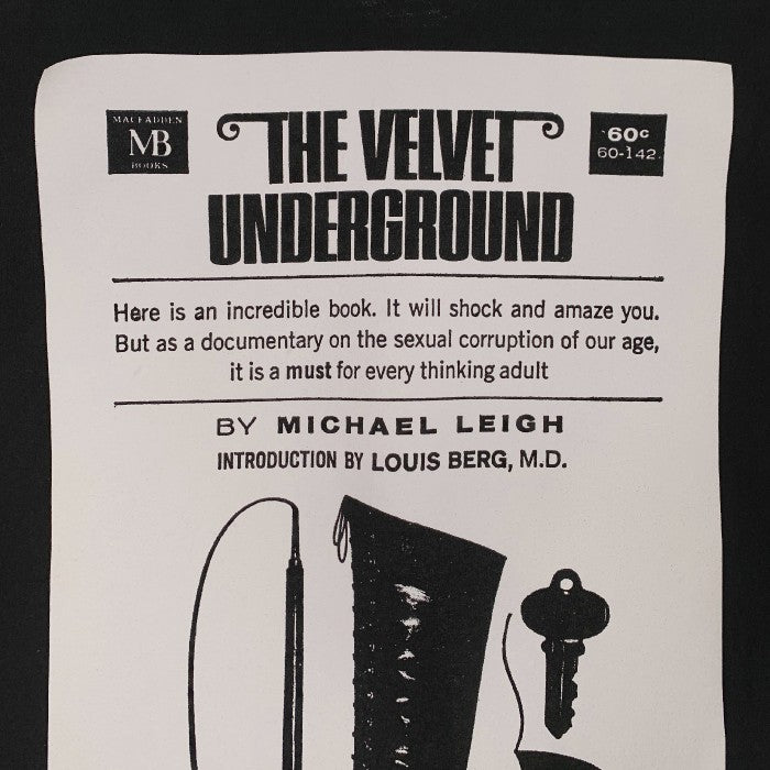 SUPREME シュプリーム 19AW The Velvet Underground Drawing Tee ベルベットアンダーグラウンド  フォトプリント Tシャツ ブラック Size L 福生店