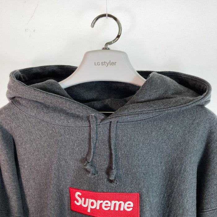 SUPREME シュプリーム Box Logo Hooded Sweatshirt ボックスロゴ パーカー 21FW グレー sizeXXL 瑞穂店