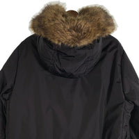 MONCLER  モンクレール AJA LONG PARKA ダウン ファージャケット コート ブラック Size 2 福生店