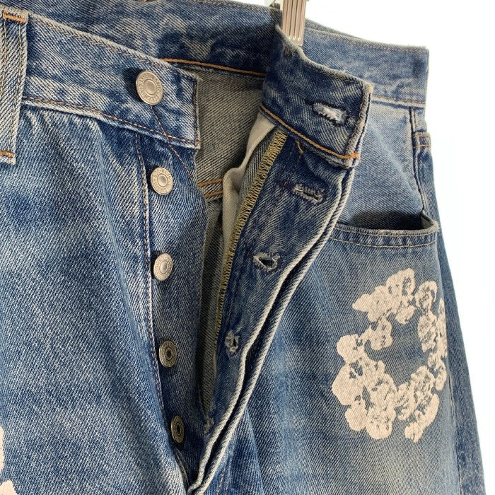 DENIM TEARS デニムティアーズ LEVI'S リーバイス 501 DT Wreath Jean リースプリント デニムパンツ インディゴ Size 33×32 福生店