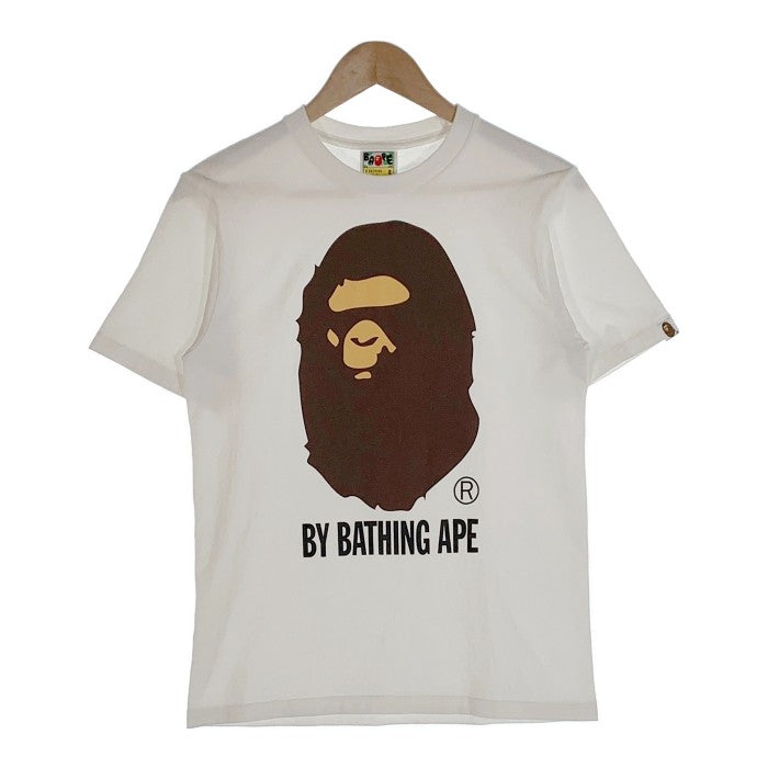 A BATHING APE アベイシングエイプ ビッグエイプヘッド プリントTシャツ ホワイト Size S 福生店